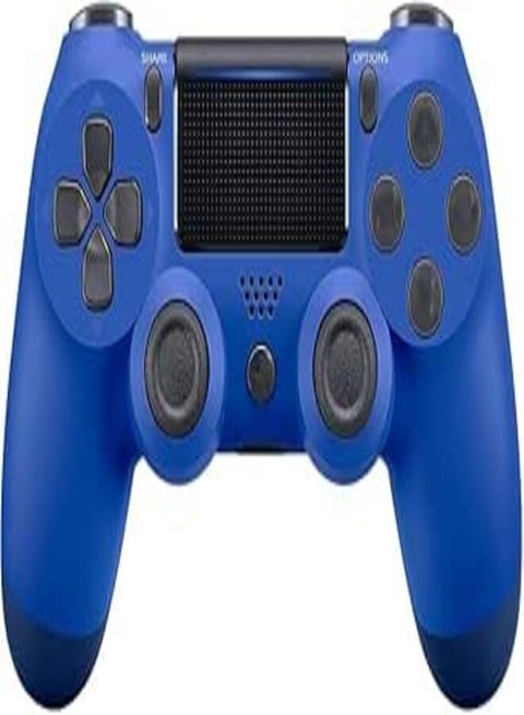 Generic Wireless Controller Compatible with 4 /Slim/Pro Console, 6-Axis Dual Vibration Motor Gamepad with Enhanced Joystick/Audio/Touch pad/800mAh Battery,Blue